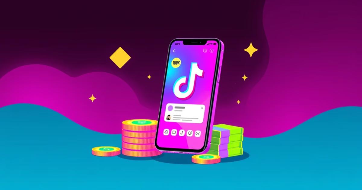 Ilustração sobre Quanto Ganha um TikTok com 100 Mil Seguidores? — ENJAI Blog